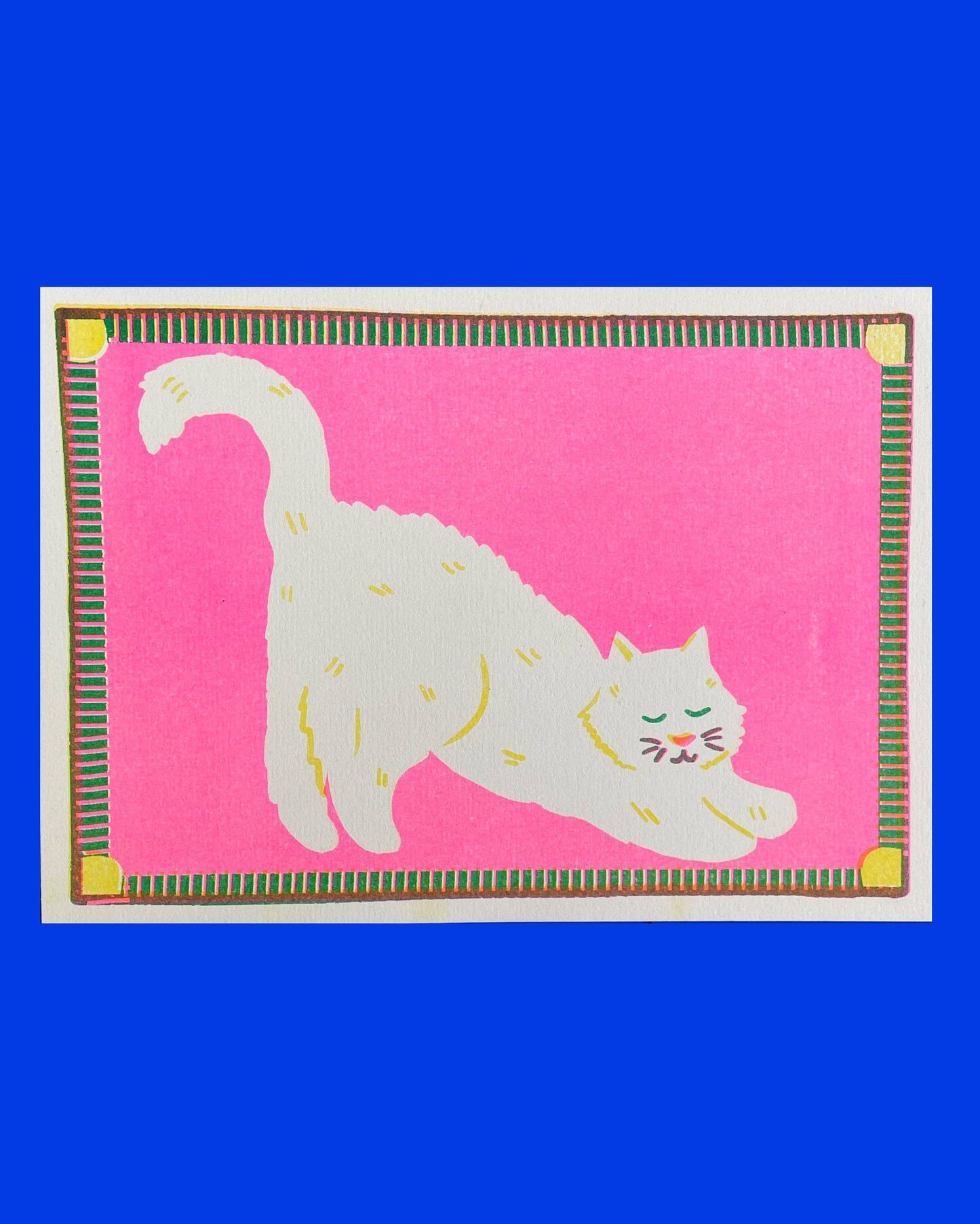 White Cat Mini Print