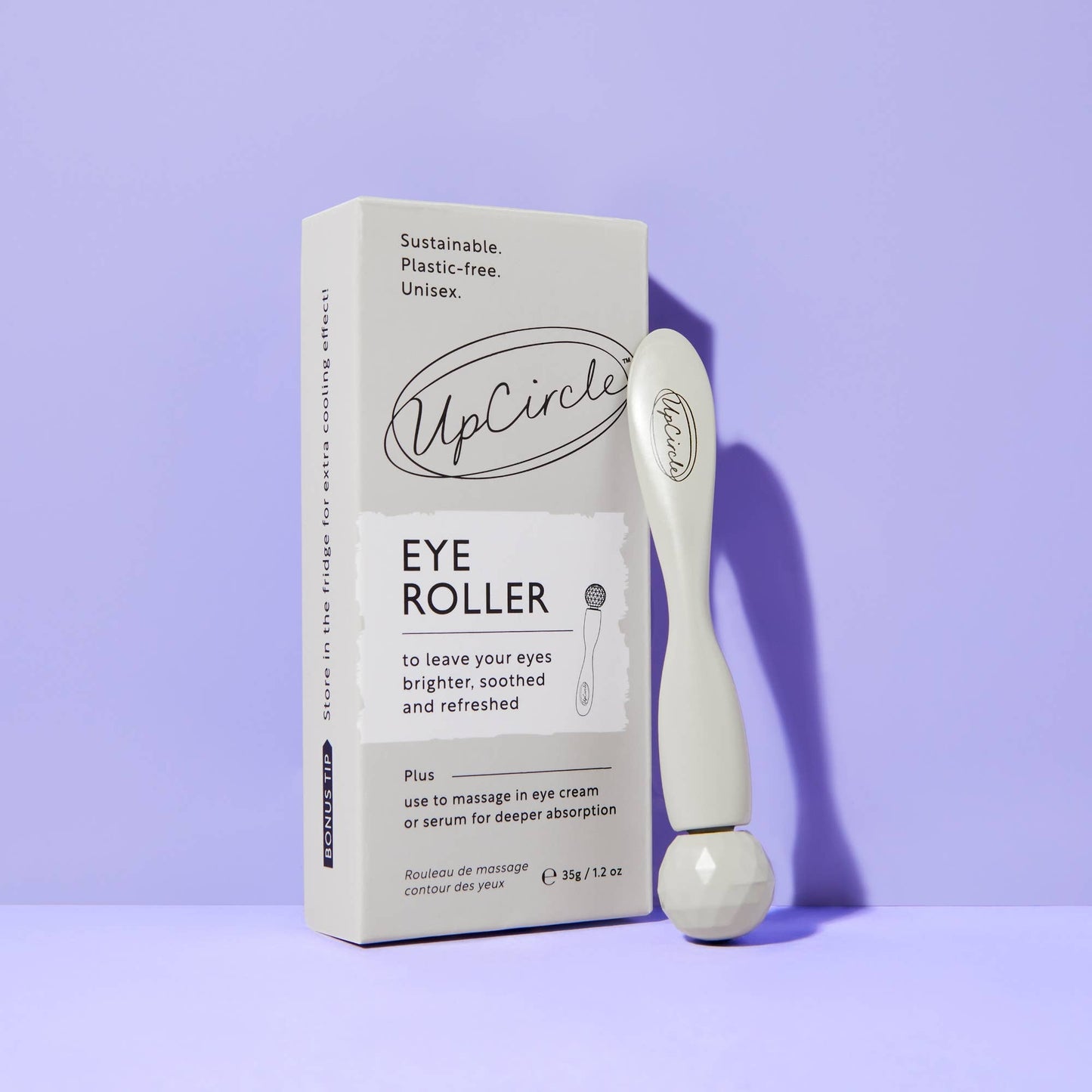 Sustainable plastic free eye roller