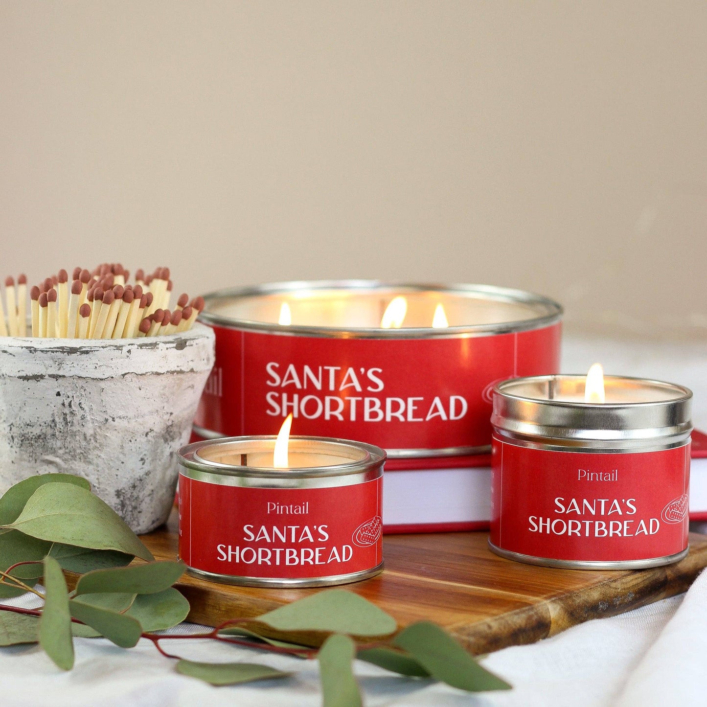 Santa's Shortbread Paint Pot Candle