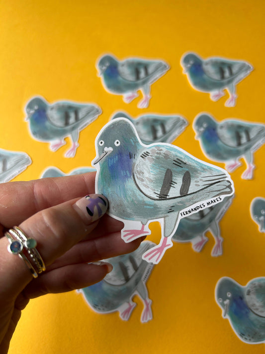 Reginald The Pigeon Vinyl Sticker