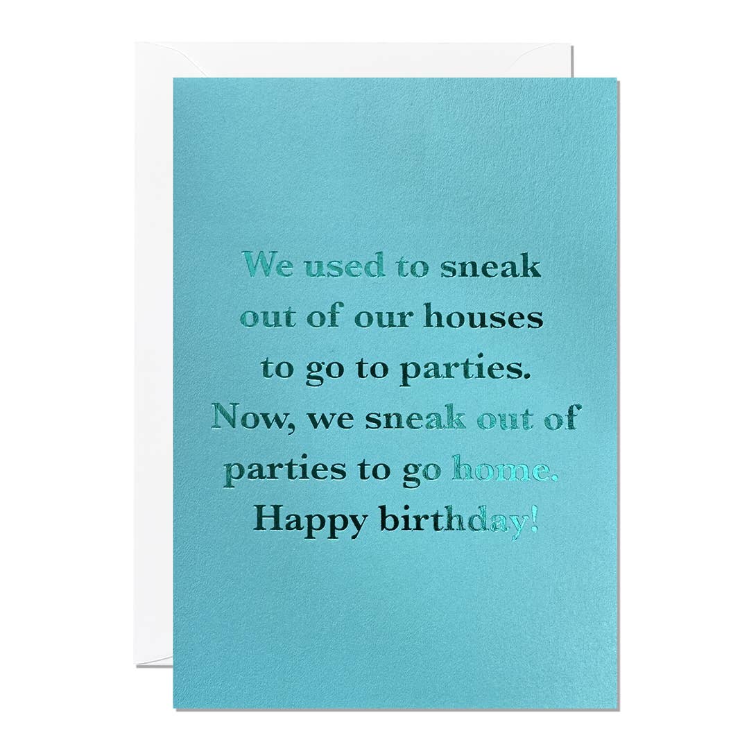Sneaking Out | Funny Birthday Card | Greeting | Humour