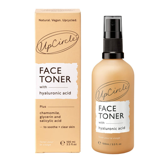 face toner with hyaluronic acid and chamomile, glycerin and salicylic acid