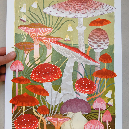 Fungi, risograph print