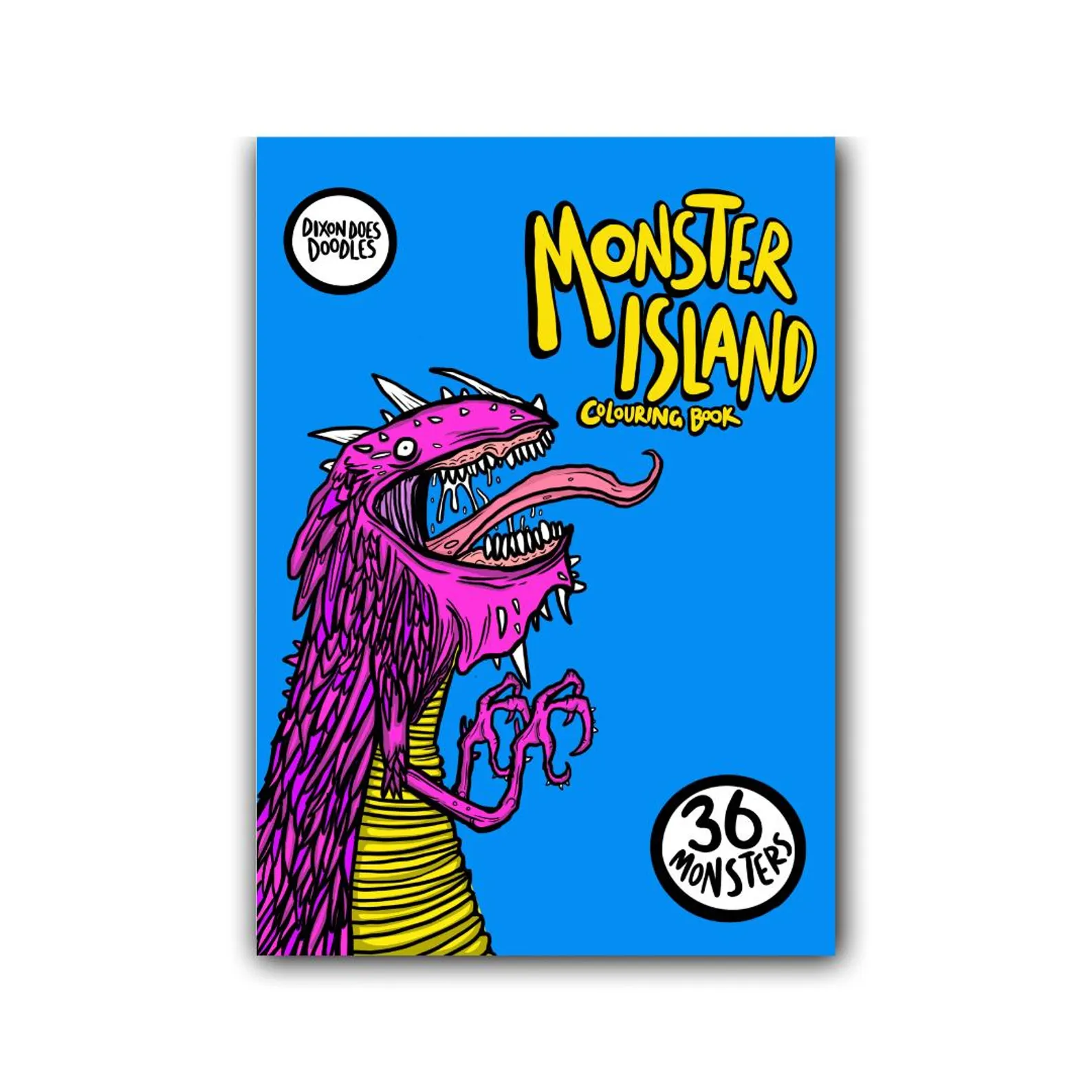 Monster colouring book