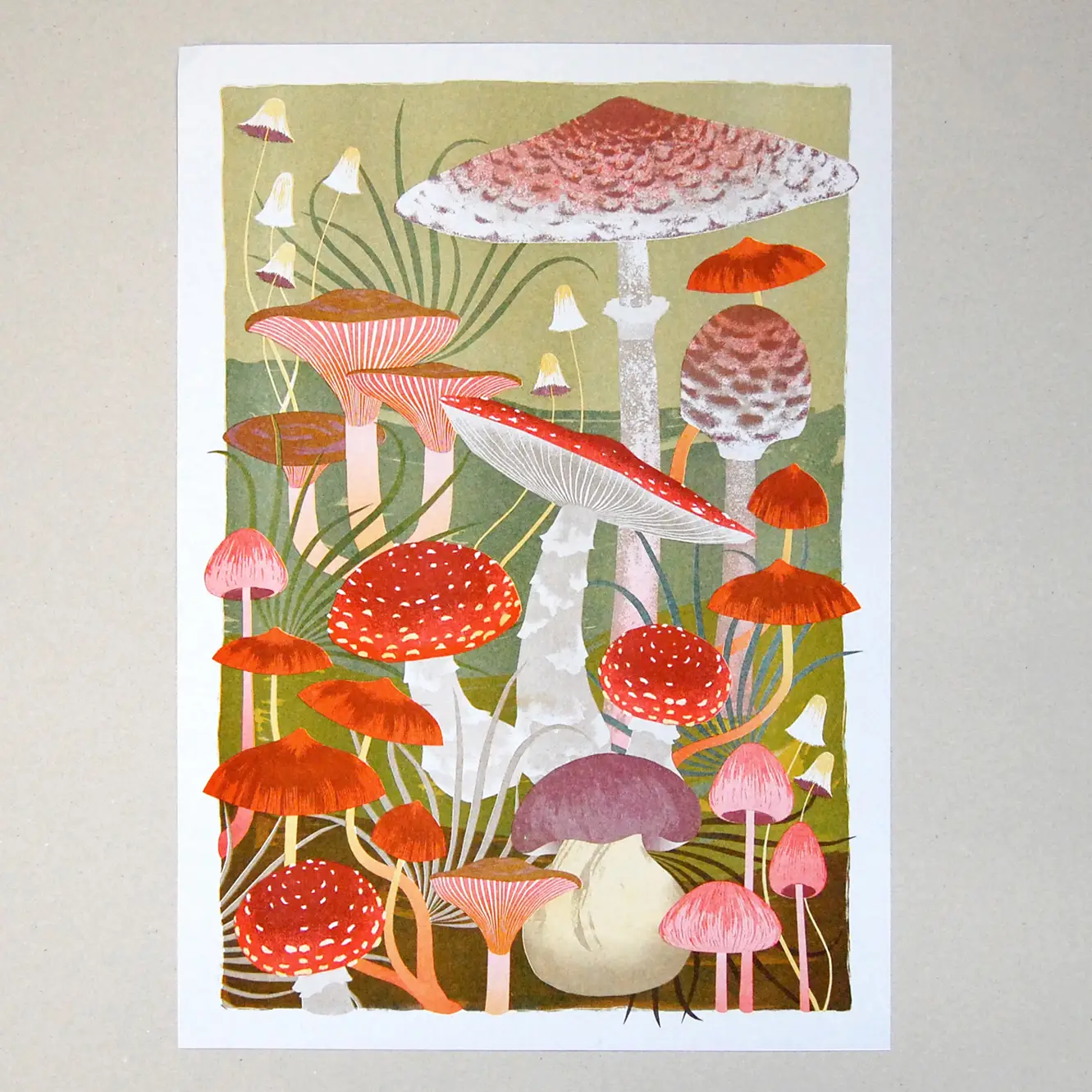 Fungi, risograph print