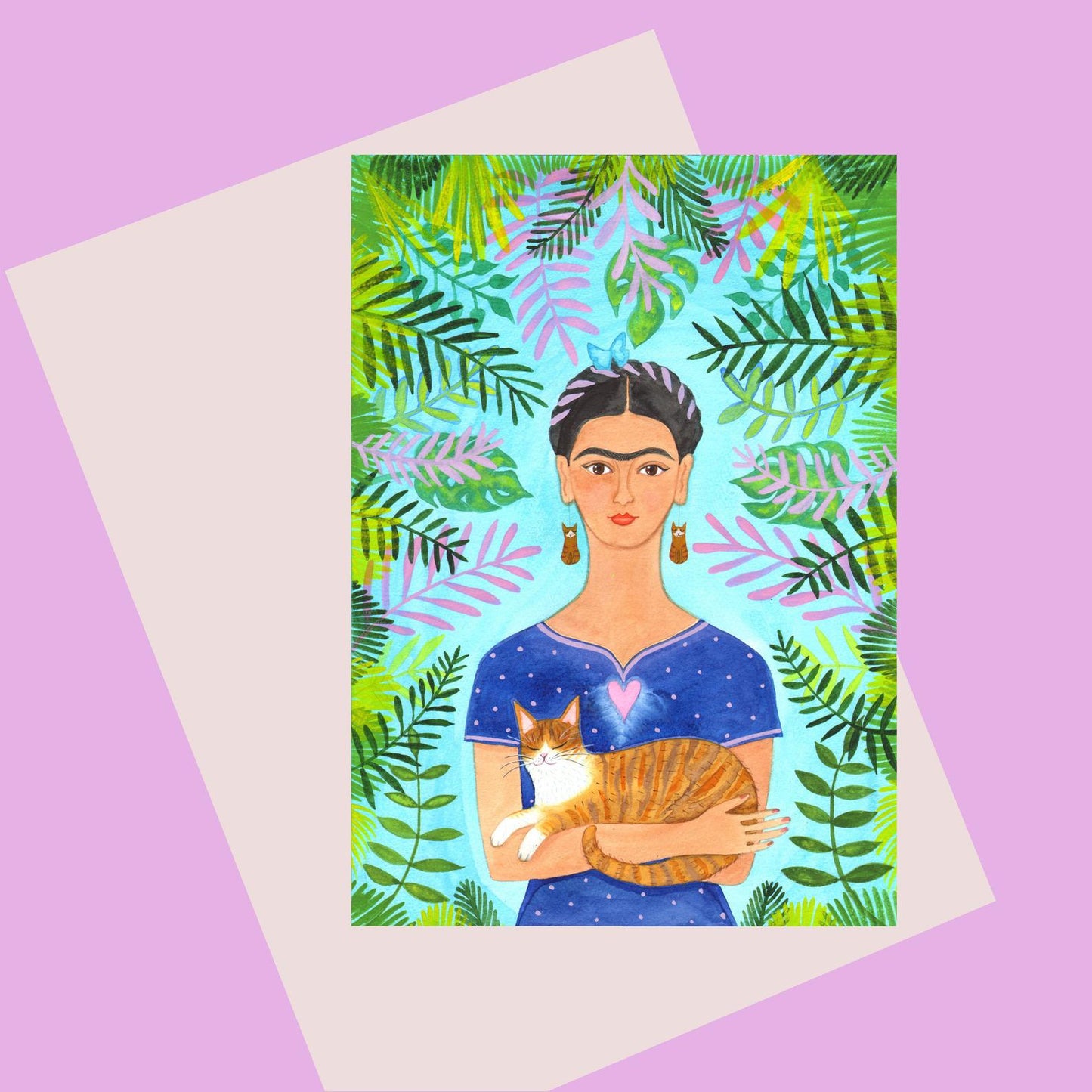 Laura Robertson Frida & Ginger Cats Card