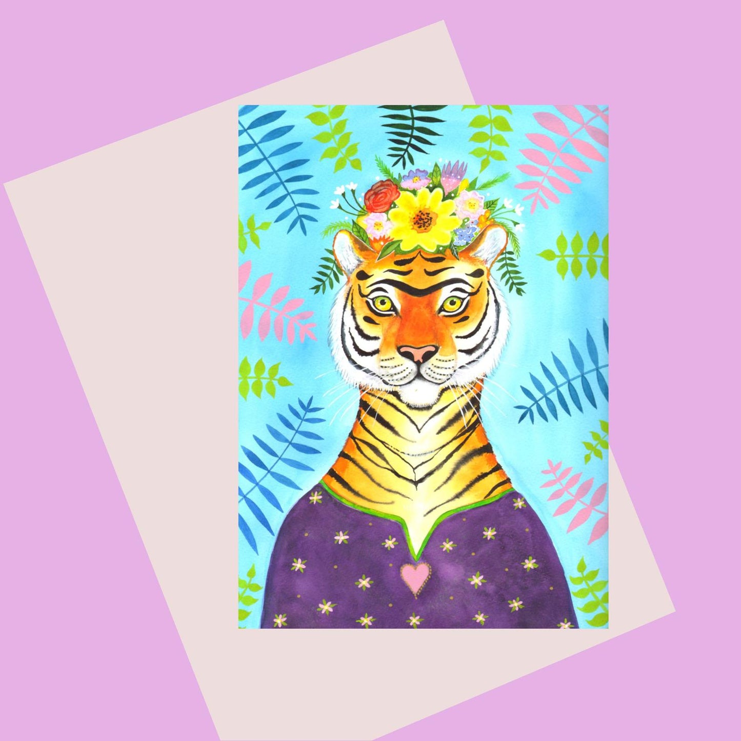 Laura Robertson Tiger Frida Card