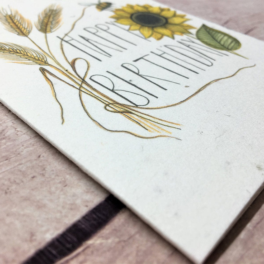 Happy Birthday Sunflower Plantable Card