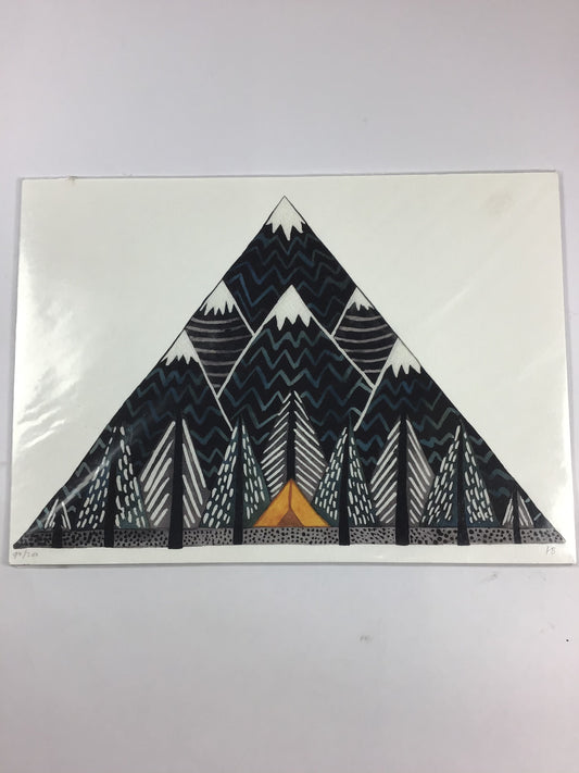 Mountain Tent Print