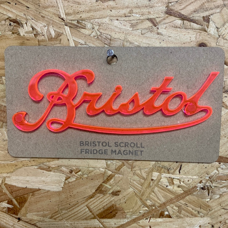 Laser cut Bristol Scroll Fridge Magnet