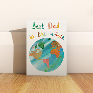 Best Dad in the Whole World Card