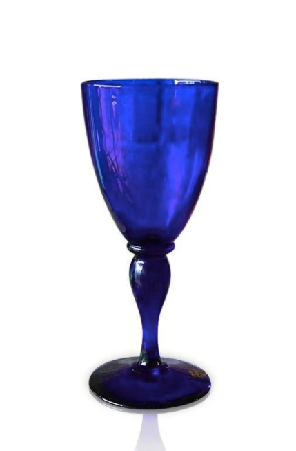 Bristol Blue Glass Goblet