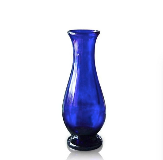 Bristol Blue Glass Large Bud Vase