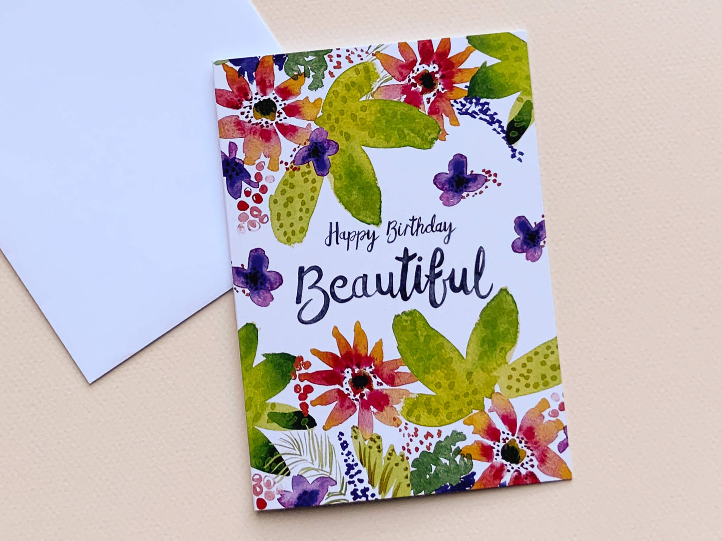 Thea & Fox, This beautiful pack of 4 floral cards, for those special people in your life.