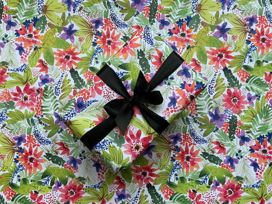 Tropical Floral Wrapping Paper