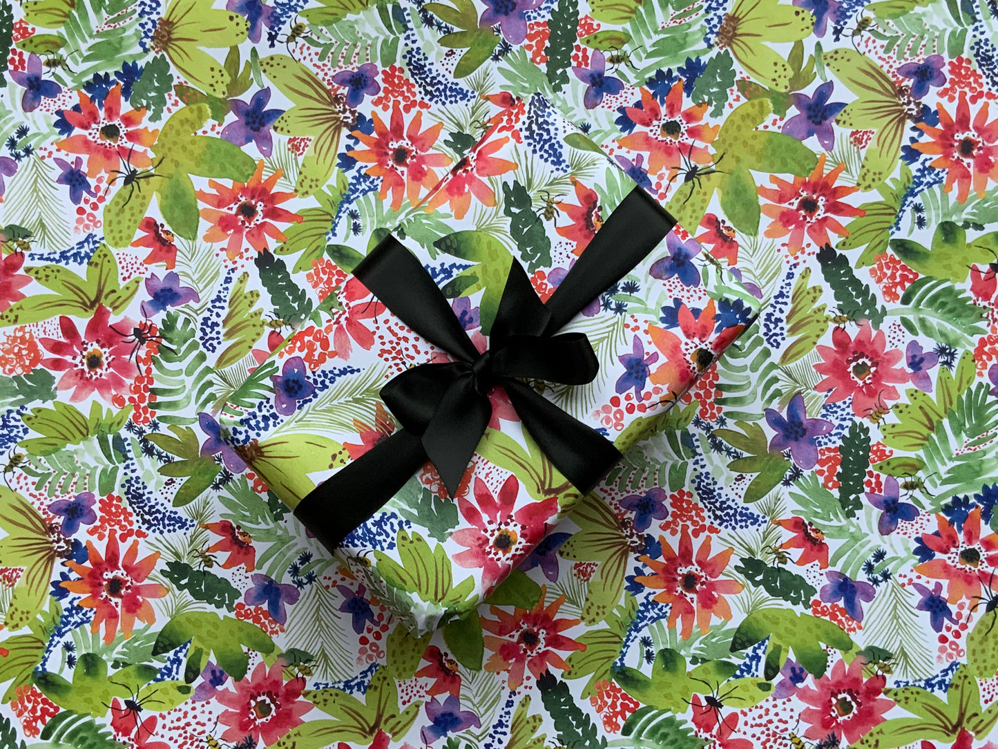 Tropical Floral Wrapping Paper