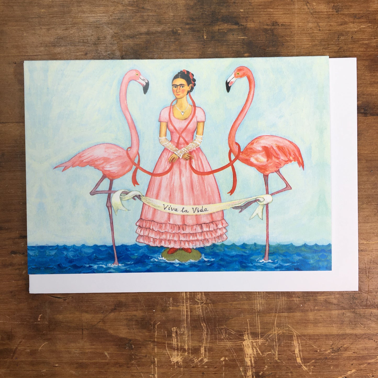 Laura Robertson Flamingo Frida Card