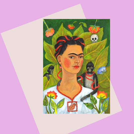 Laura Robertson Frida & Monkey Card