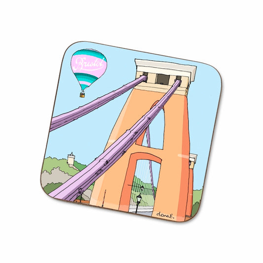 Bristol Illustration of Suspension Bridge and Balloon coaster.