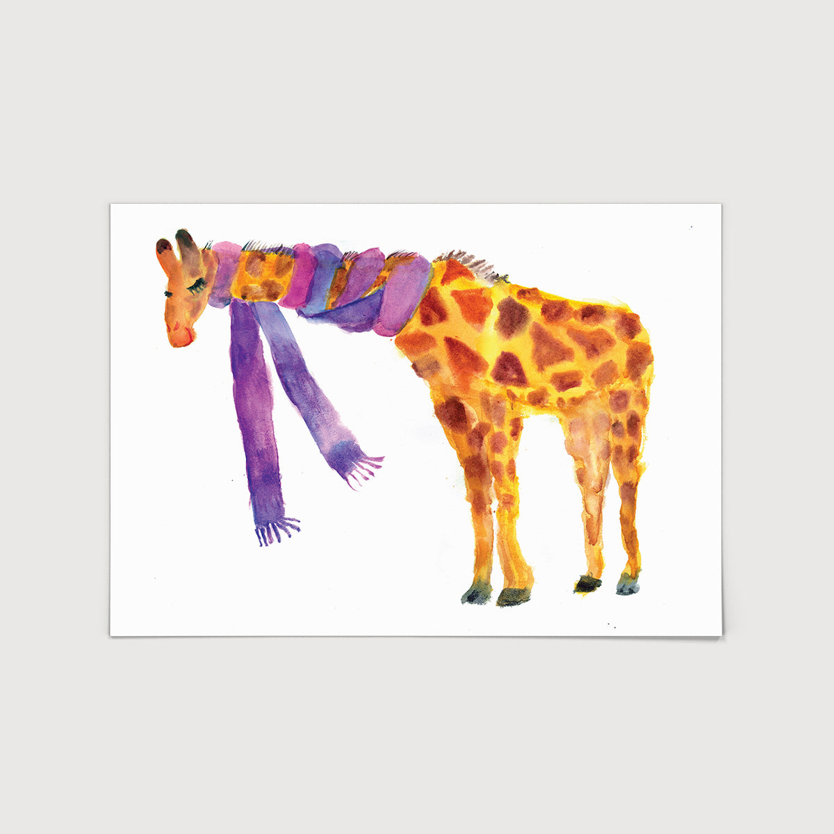 Rosie Webb Giraffe in a Scarf Print