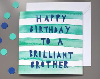 Little Red Apple Brother Birthday card