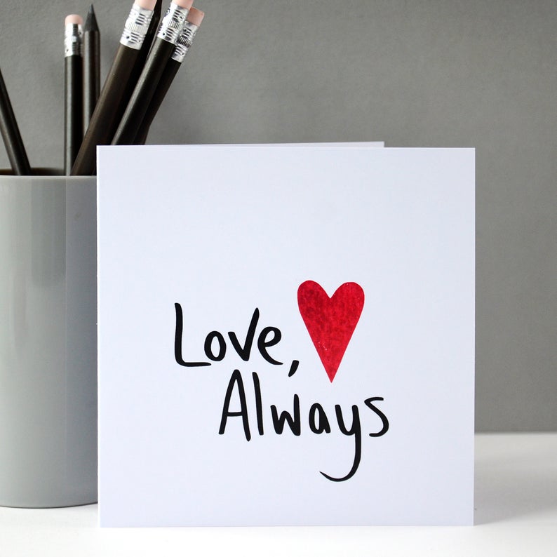 Fiona Clabon Love Always Card