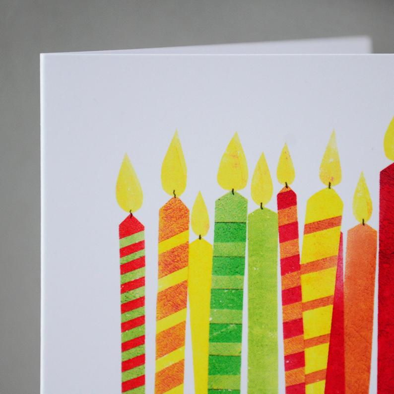 Fiona Clabon Happy Birthday Candles Card