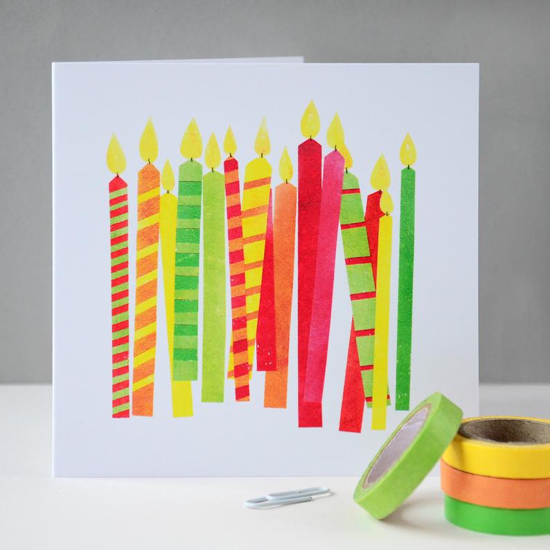 Fiona Clabon Happy Birthday Candles Card