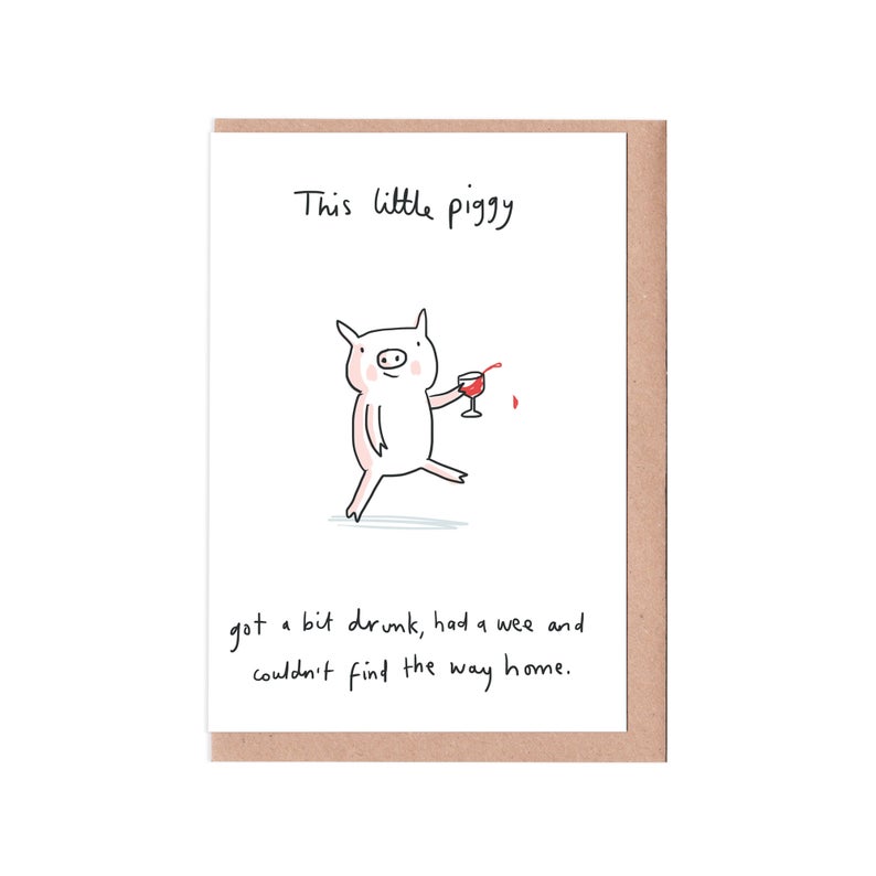 Sarah Ray Little Piggy Card