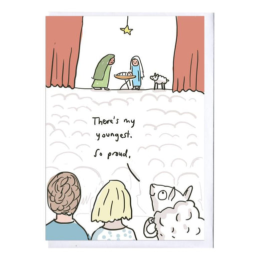 Sarah Ray Sheep Nativity Card