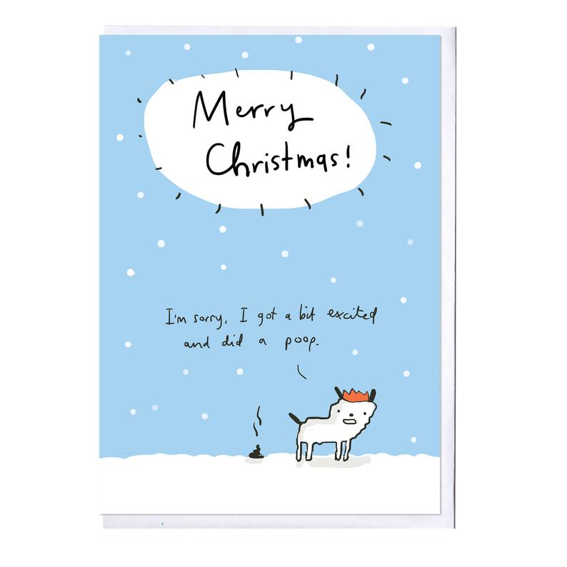 Sarah Ray Christmas Poop Card
