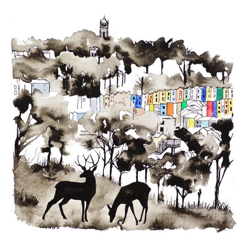 Carla James Deer Bristol Print