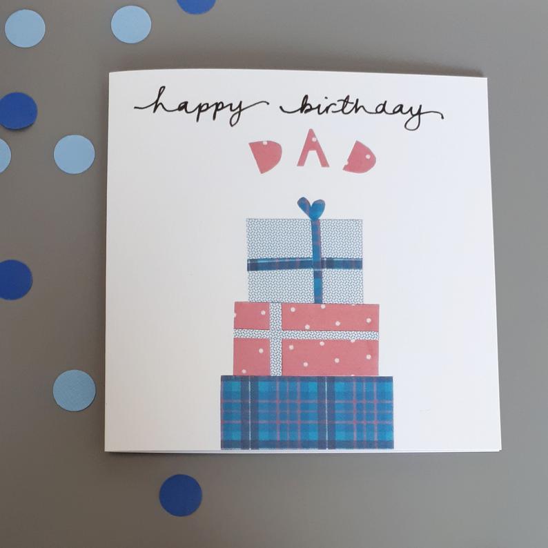 Little Red Apple Dad birthday Card