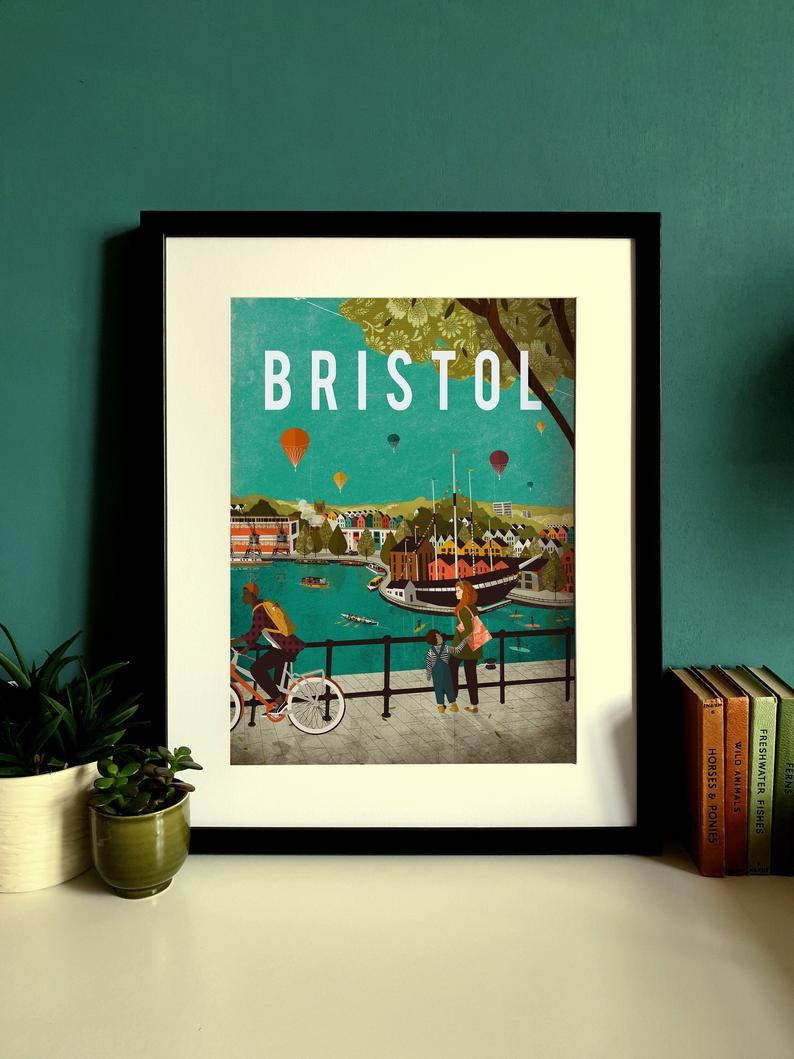 Emy Lou Holmes Everything Bristol Harbour A3 Print