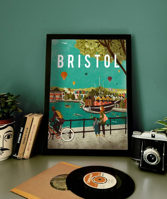 Emy Lou Holmes Everything Bristol Harbour A3 Print