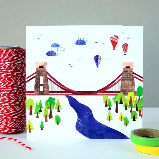 Fiona Clabon Suspension Bridge Card