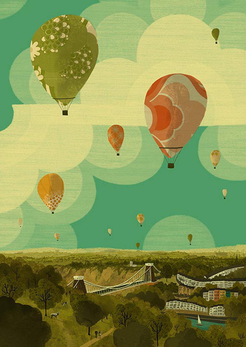 Emy Lou Holmes Bristol Balloon Fiesta Card