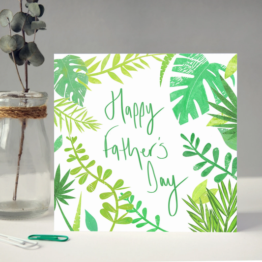 Happy Fathers Day Plants Card