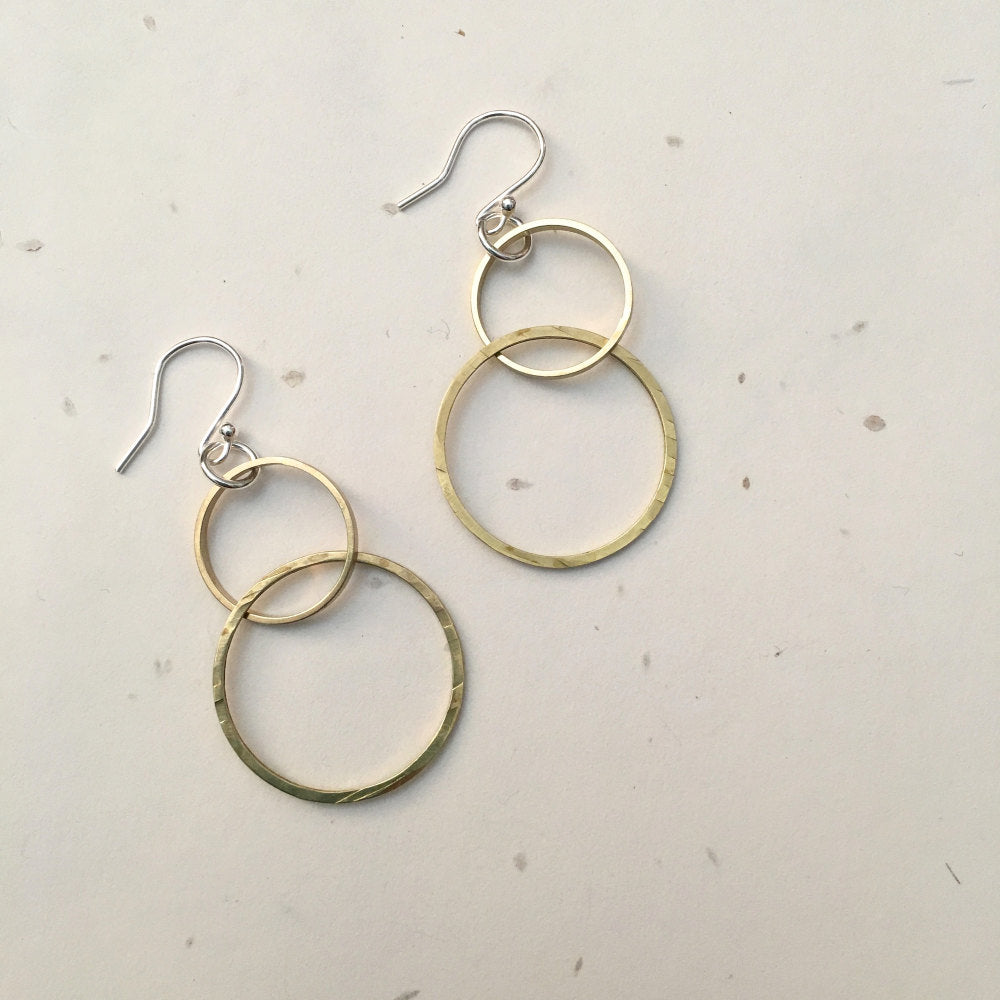 Ava & Bea Two Circles Earrings