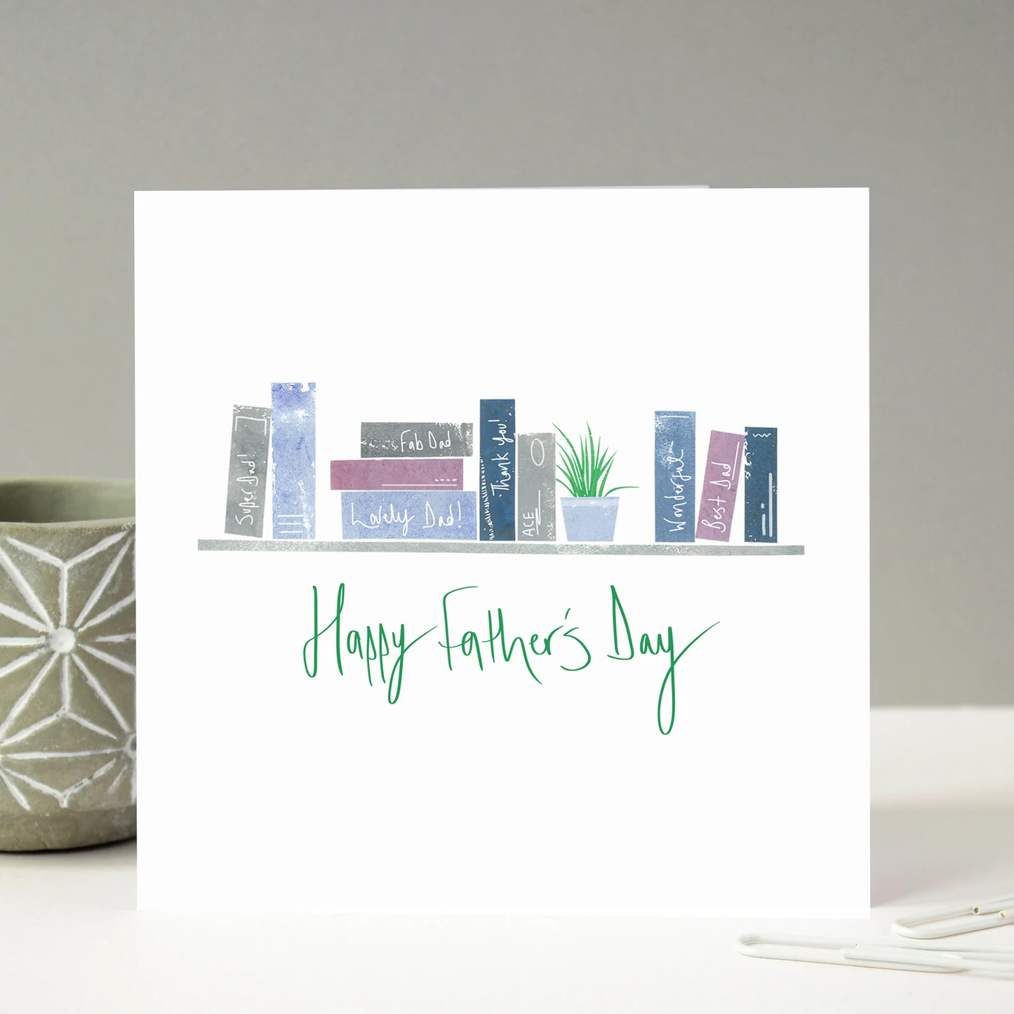 Happy Fathers Day Books Card