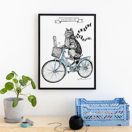 Anna Palamar Designs 'Pascal the Cat' A3 Print
