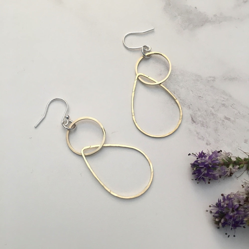 Ava & Bea Circle and Teardrop Earrings