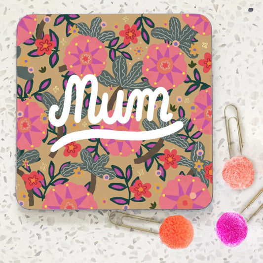Coaster - Mum Floral