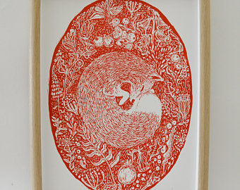 Anna Palamar Designs 'Woodland' Fox A3 Print