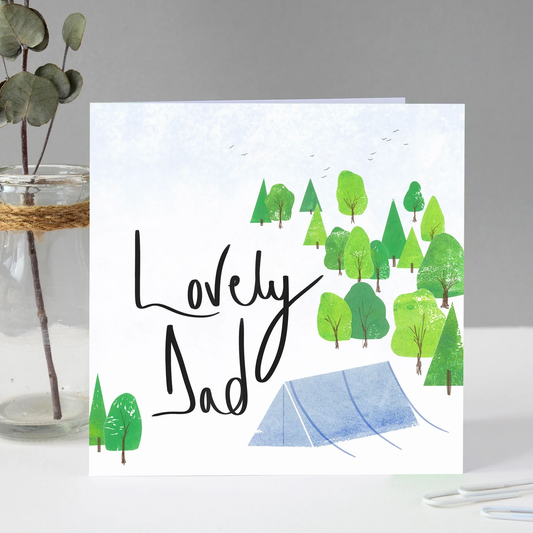 Lovely Dad Camping Fathers Day Card