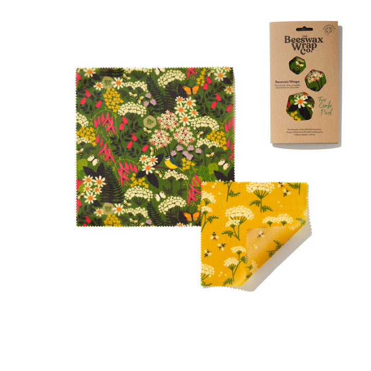 Two Combo Hedgerow Beeswax Wraps
