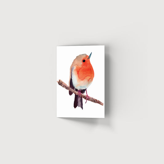 Rosie Webb Robin on Branch Card